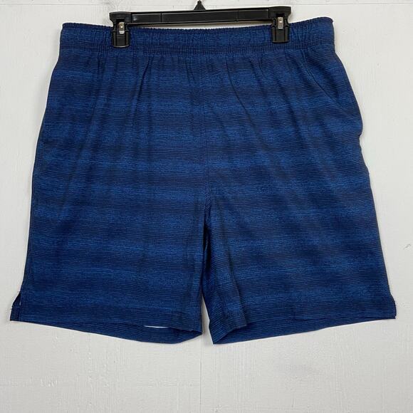 SPEEDO Men's Blue Lined Board Shorts Pockets Elastic Waist 7778082 Size XL - Picture 1 of 9